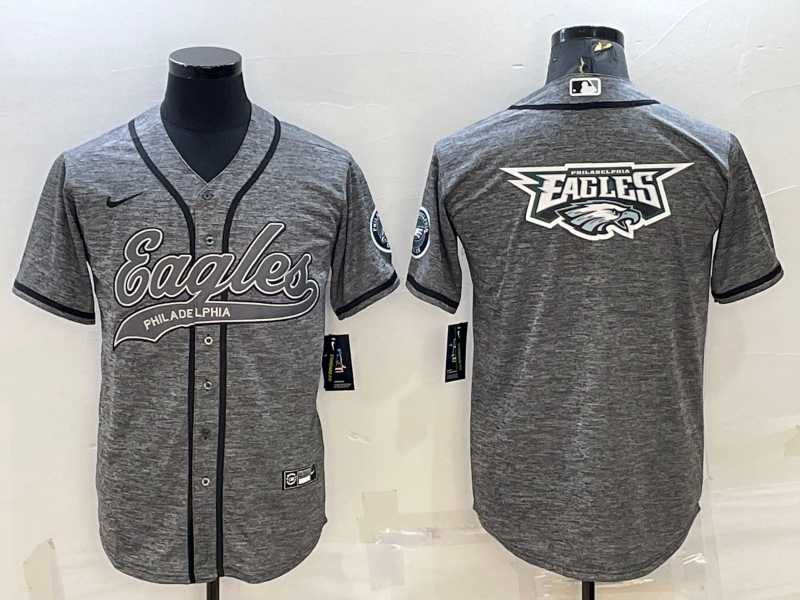 Men's Philadelphia Eagles Grey Team Big Logo With Patch Cool Base Stitched Baseball Jersey,We sell and wholesale Men's Philadelphia Eagles Grey Team Big Logo With Patch Cool Base Stitched Baseball Jersey on line form chian!